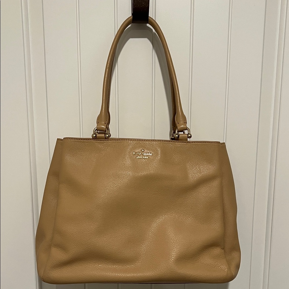 Kate Spade Beige Leather Shoulder Bag